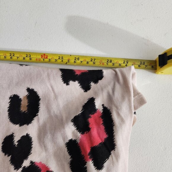 Terra & Sky Dress Womens 3X Leopard Print Flutter Sleeve T-Shirt Dress Beige Bla - Picture 10 of 14